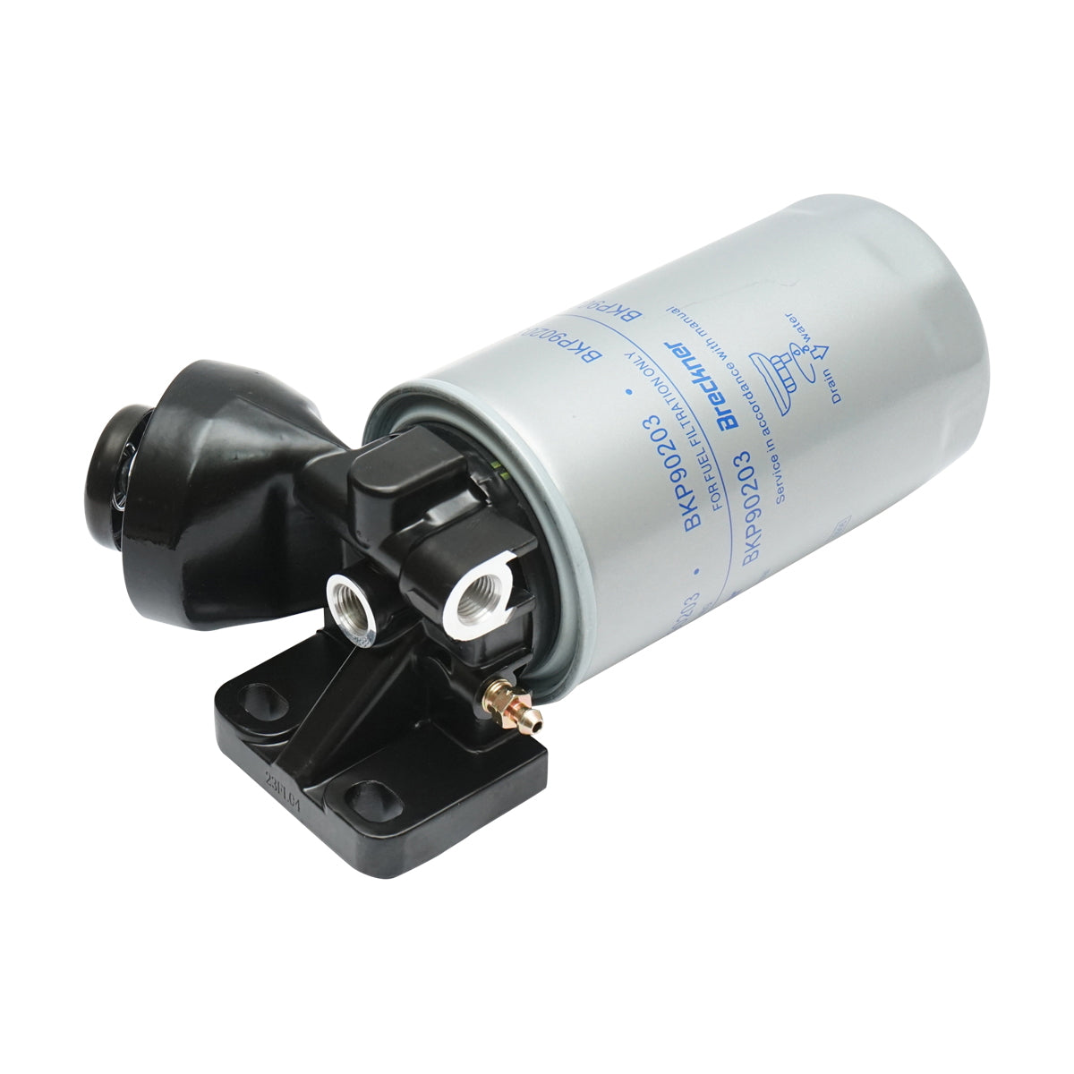 Dízel üzemanyagszűrő egység kézi pumpával, oldalsó 90°-os kiállással, Iveco Stralis-Eurocargo-Trakker, M16x1,5