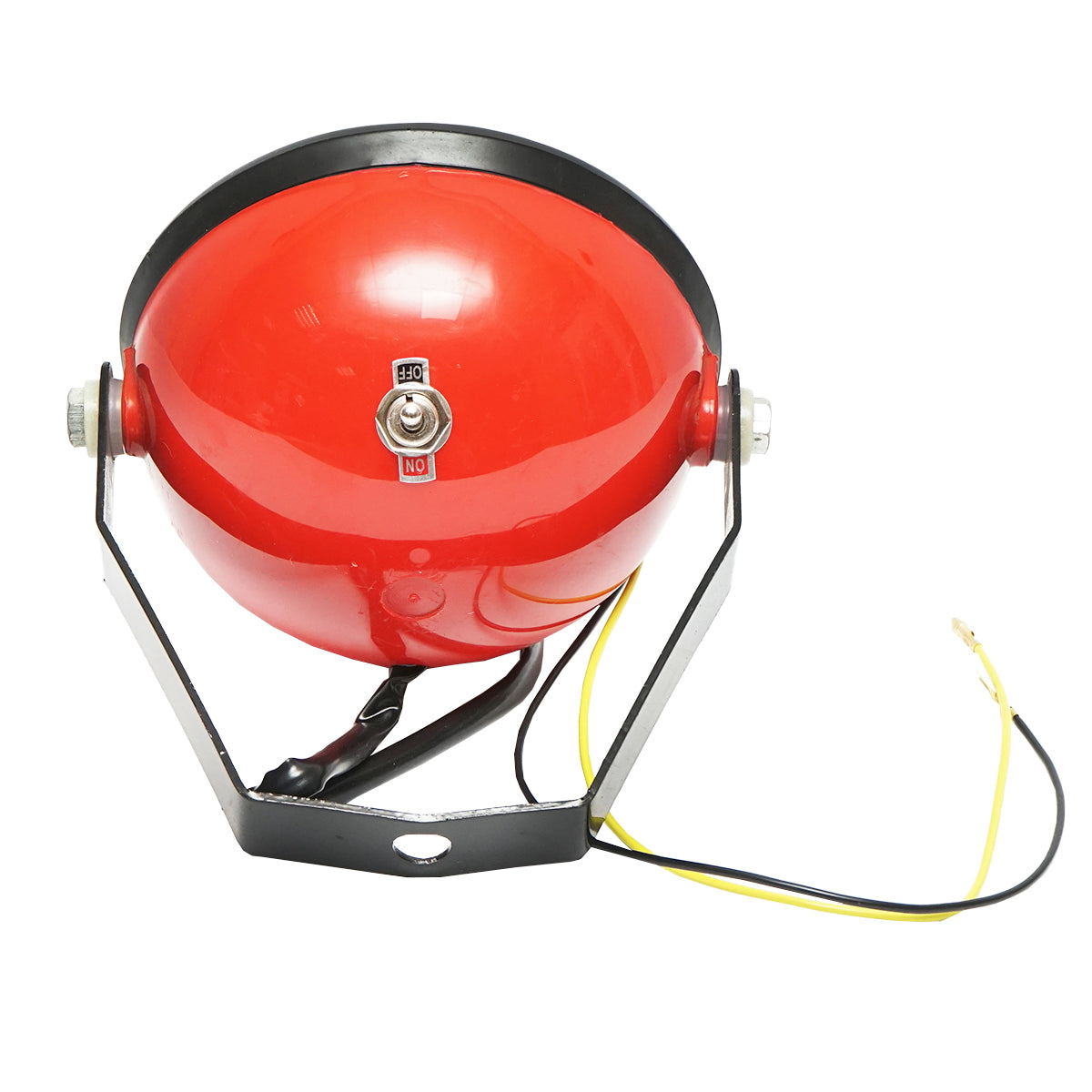 Reflektor lámpa állvánnyal, izzóval, kapcsolóval és fénynövelő lencsével