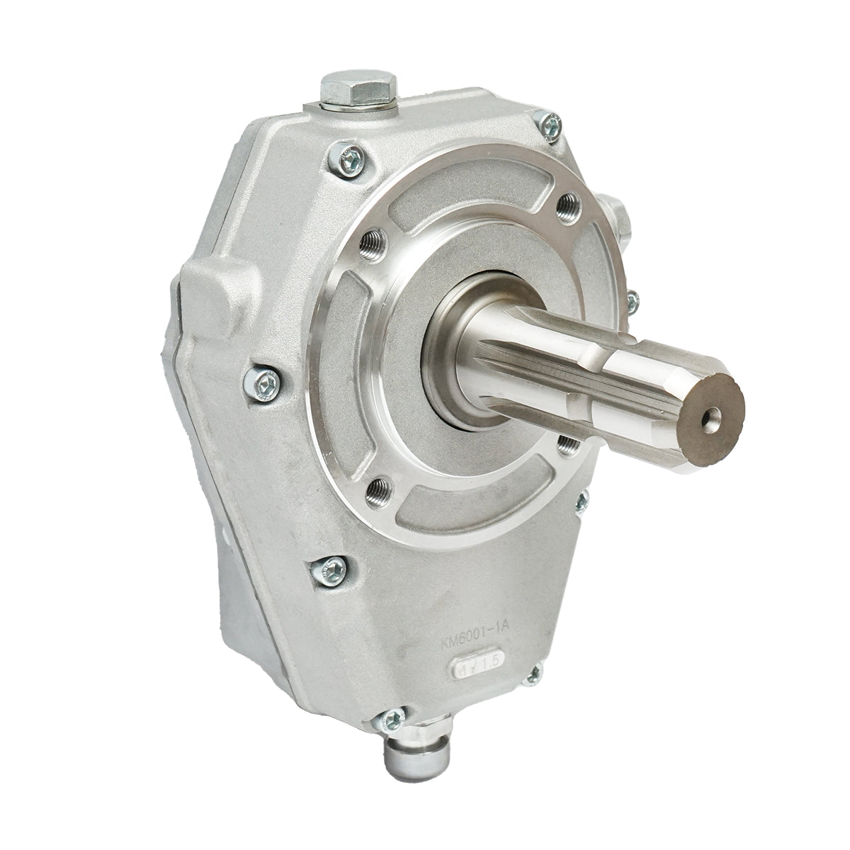 Fordulatszám-növelő alumíniumból, KM6001, apa típus, szabványos traktor tengelyprofilhoz, Z=6, 1 3/8", DIN 9611