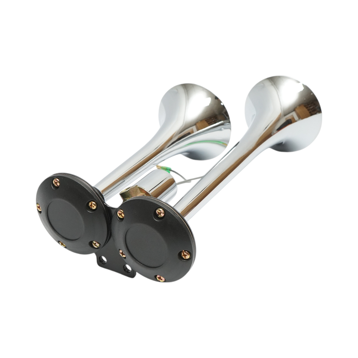 Légkürt, 2 kürttel, 12/24V, kompresszorhoz