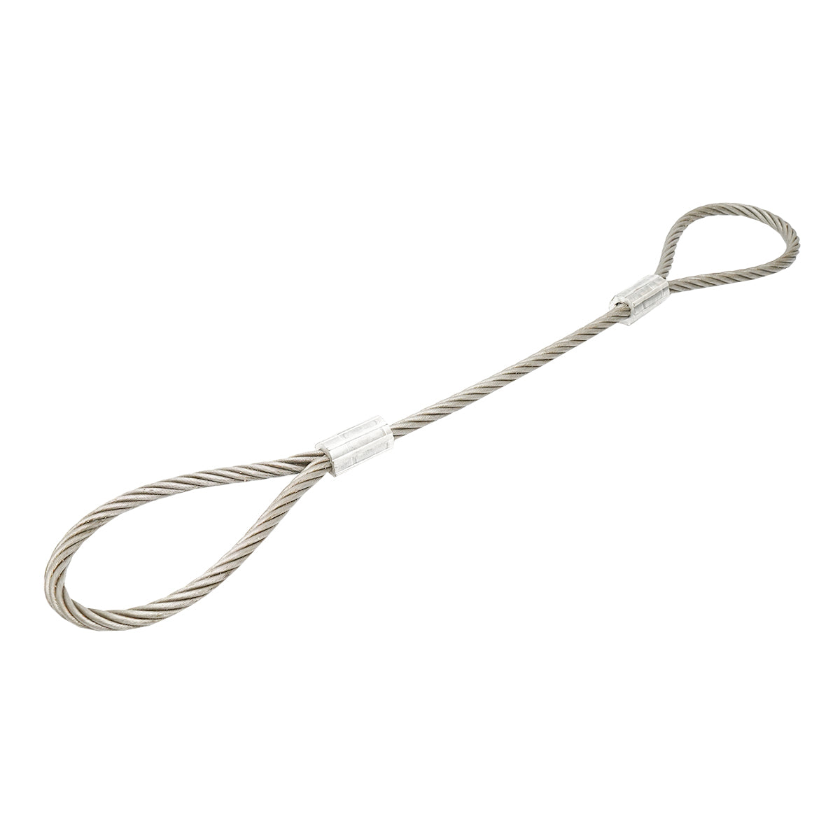 Csörlőkötél „ciochinar” típusú, acél, 6x37, fi 16 mm, 1 m, 2 szemmel