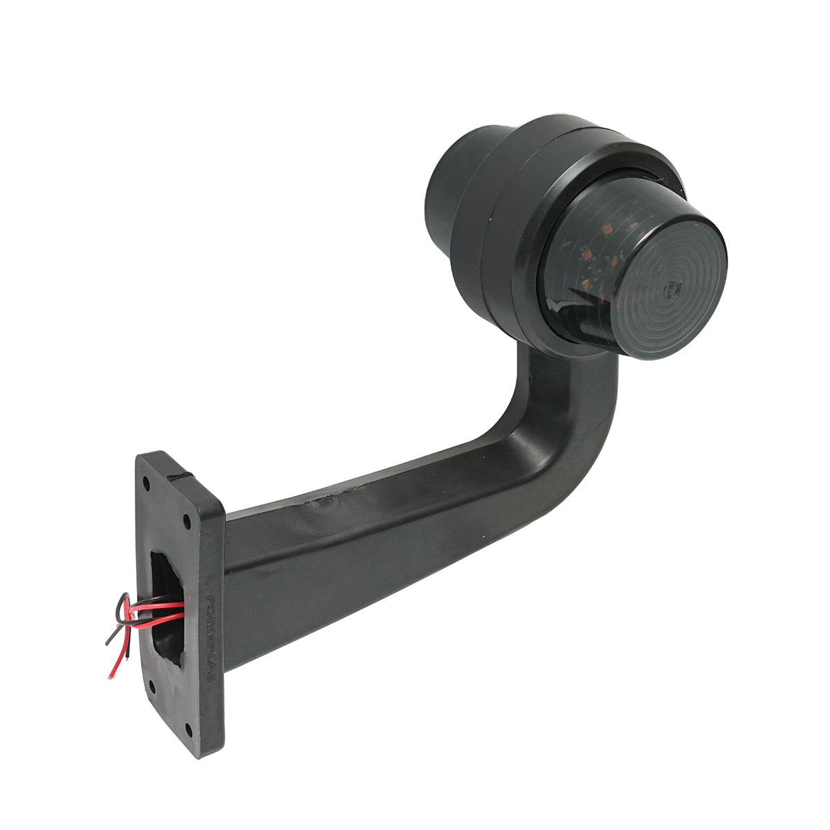 Oldalsó LED helyzetjelző lámpaszett, karral, 12–24V, füstszínű piros-sárga, FR0157, Breckner Germany