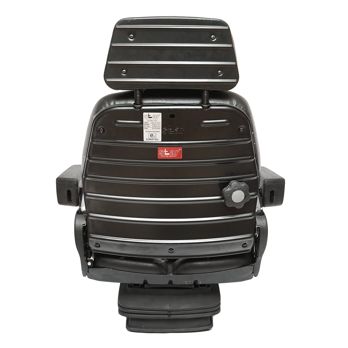 Univerzális állítható ülés lengéscsillapítóval, kartámaszokkal és fejtámlával Erdei traktorhoz