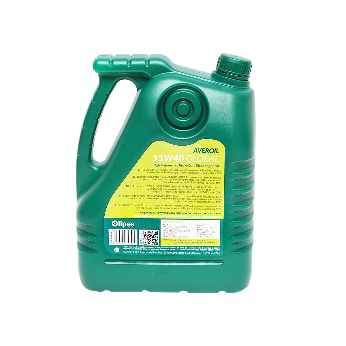 Motorolaj Olipes Averoil 15W40 Global, 5L