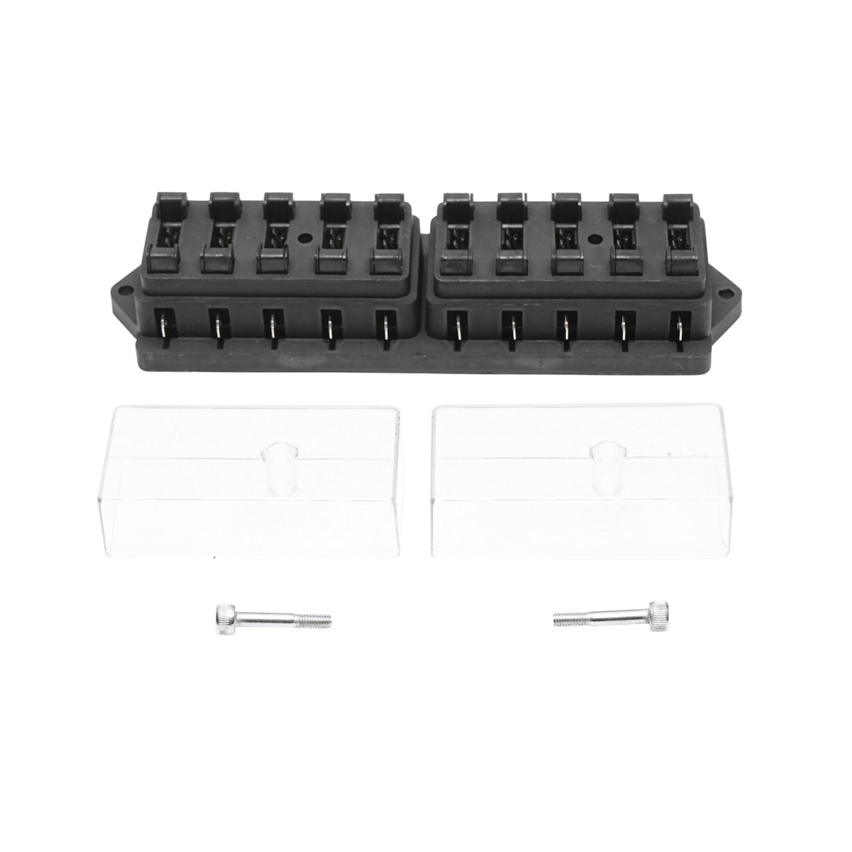 Autós biztosítéktábla, 10 ággal, Breckner Germany