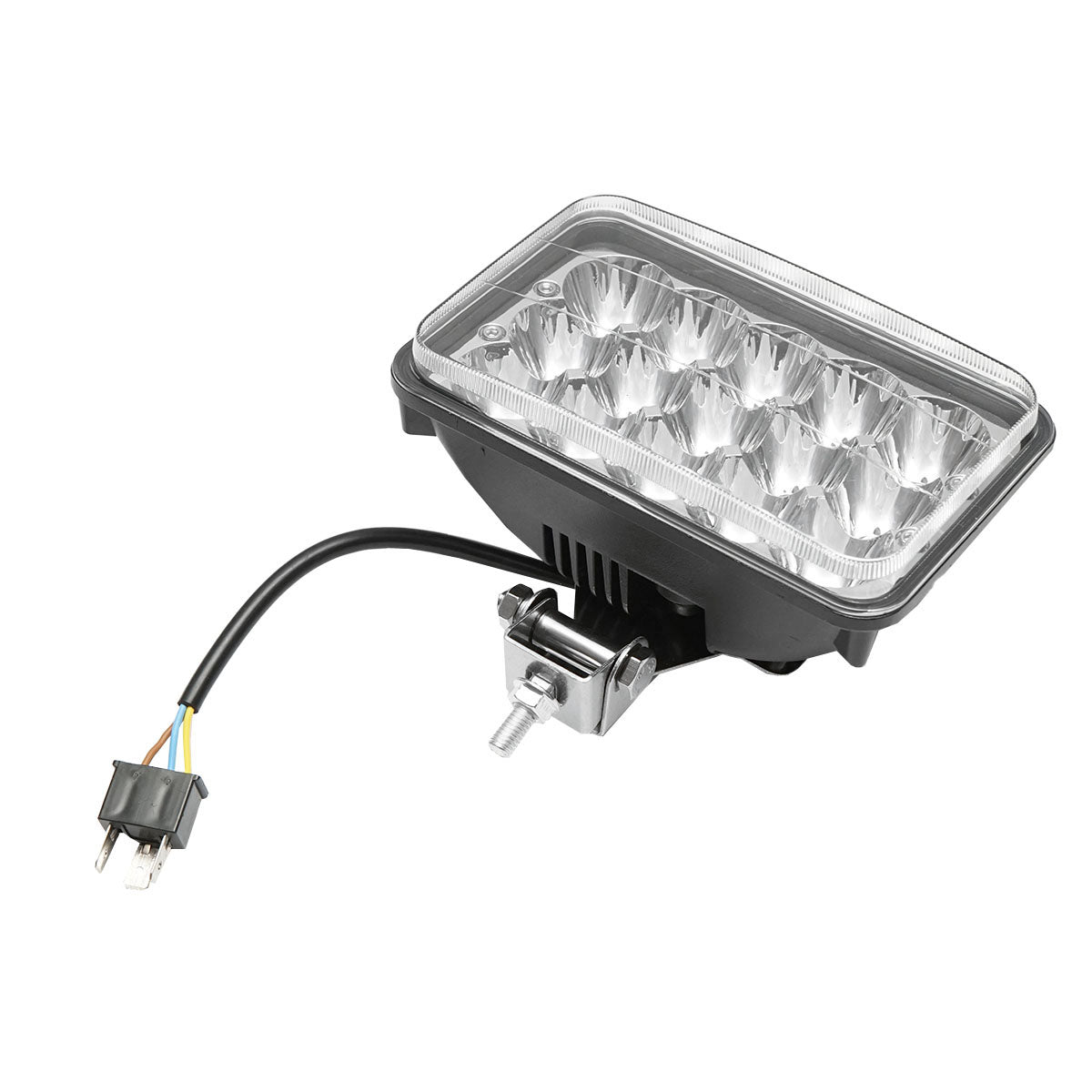 Lámpa, 15 LED-del, 2 funkciós, 10–30V, 45W, 30° sugárzási szög