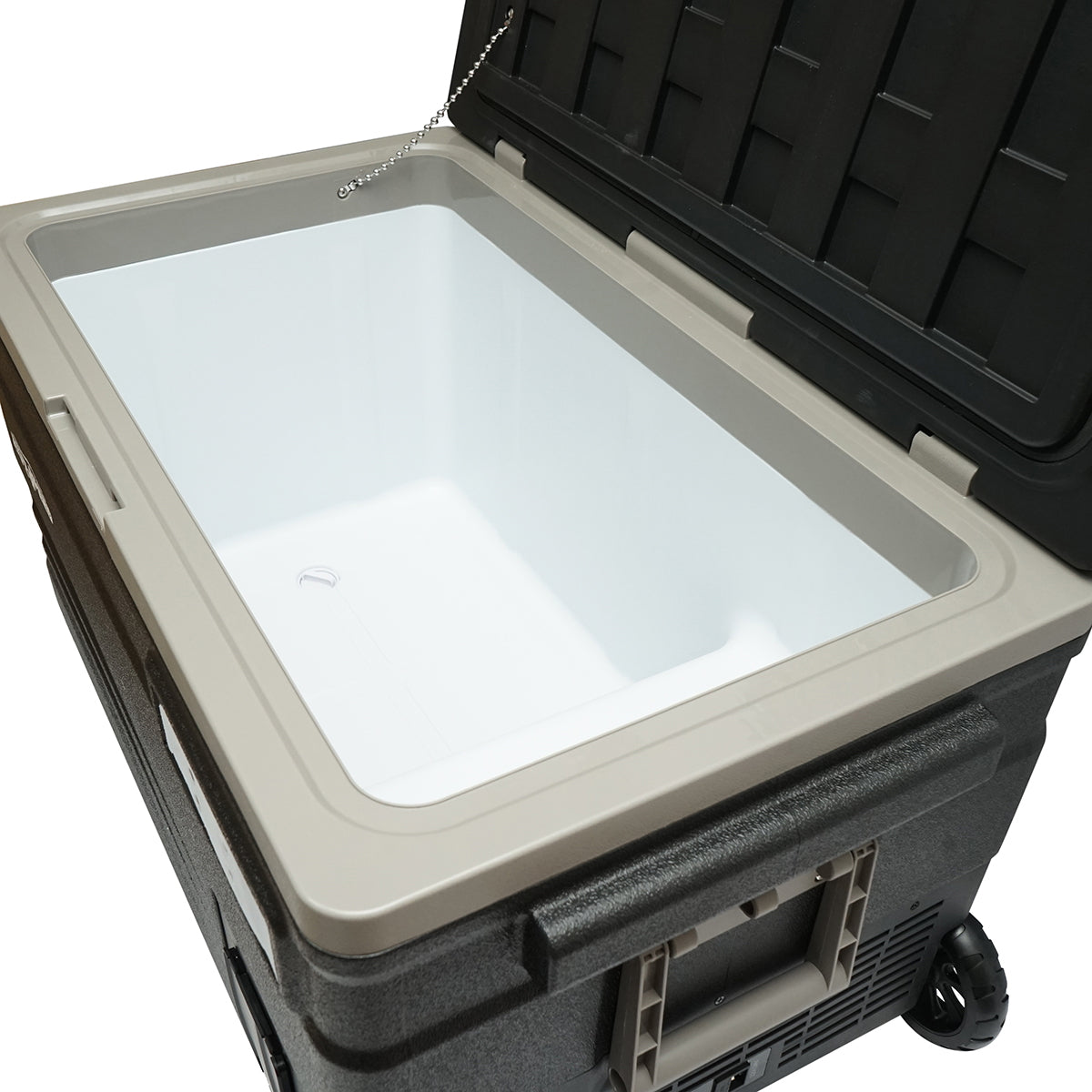 Autós hűtőszekrény kompresszorral, 80W, 74L kapacitás, 12–24–220V tápfeszültség, LCD kijelző, 831x465x458 mm, U75E AUTOSPEED