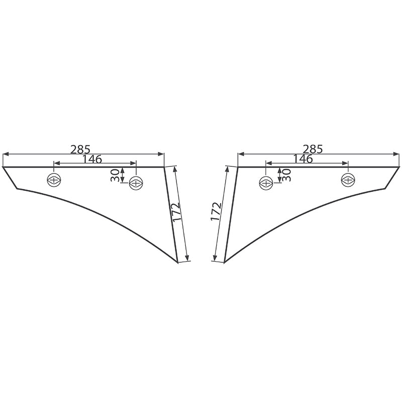 Jobbos ekefej kormánylemez Kverneland 73250