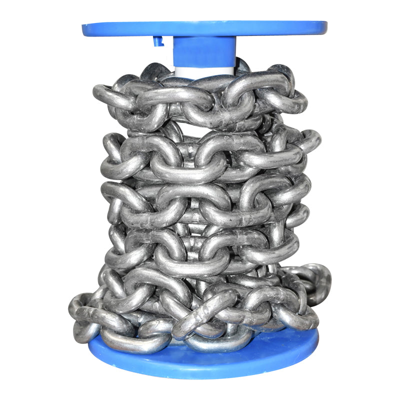 Acéllánc, DIN766, Ø13mm, 5m/tekercs, műanyag dob