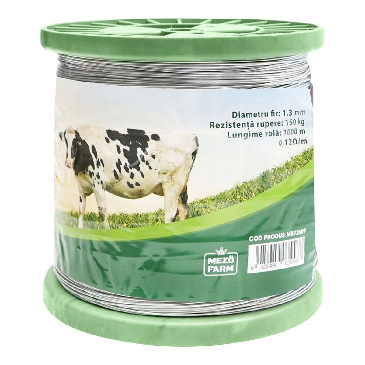 Horganyzott drót elektromos kerítéshez, 1,3 mm × 1000 m, Mezofarm