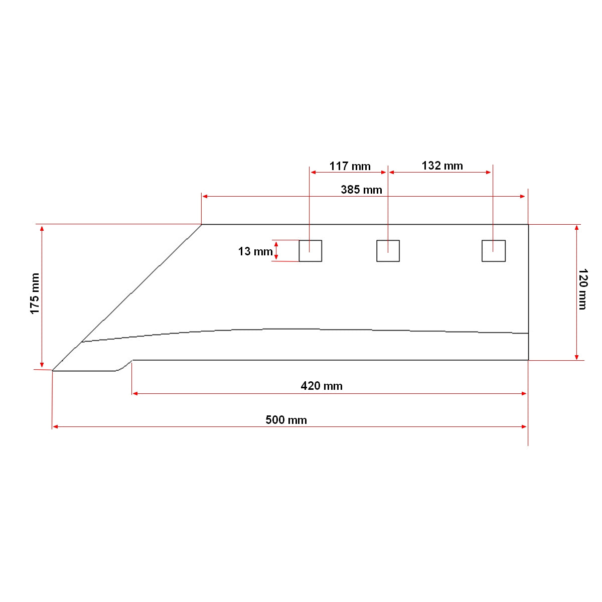 Csoroszlya csőrrel PP3 típusú ágyekéhez sorműveléshez