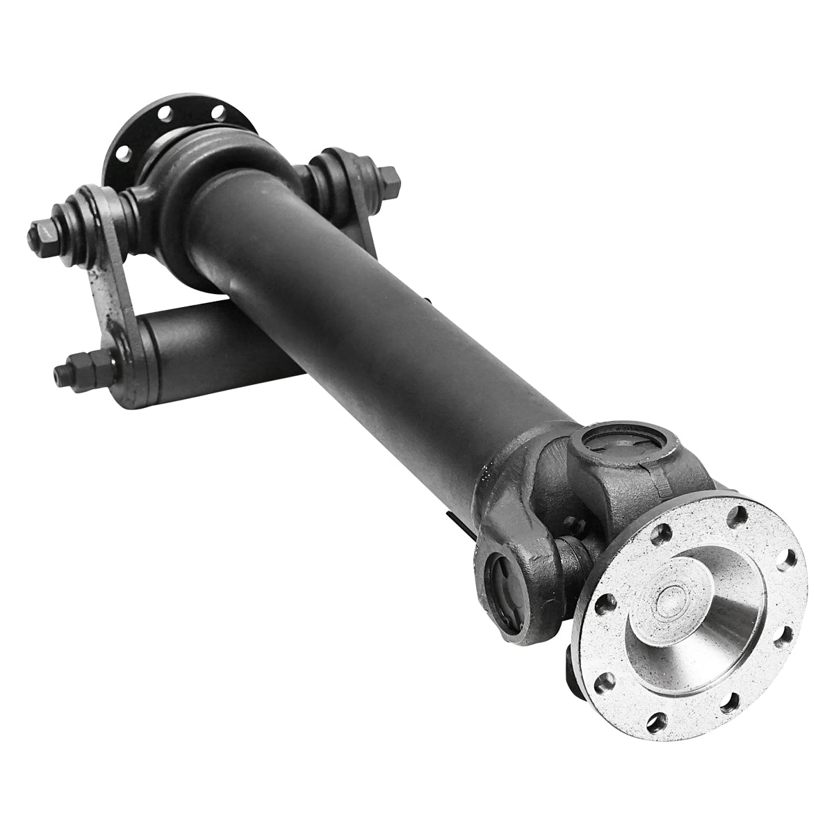 Köztes kardántengely csapággyal 640 mm hosszban régi típusú Erdei traktorhoz