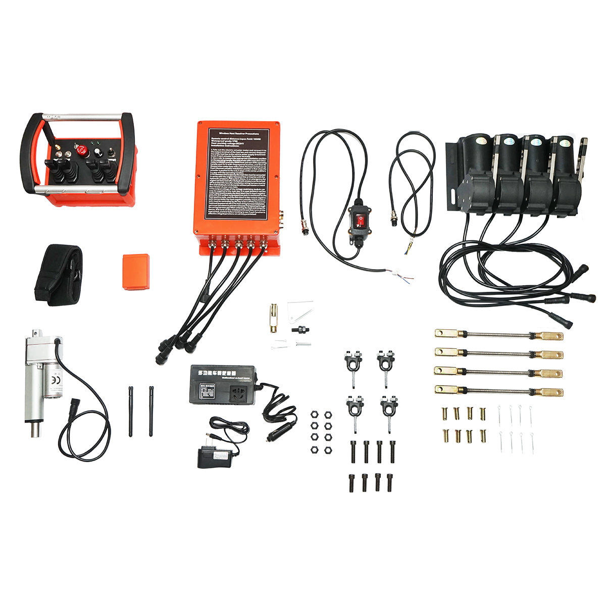 Vezeték nélküli ipari távirányító, 4 vezérléssel, DC 24V, IP65, hatótáv: 1000 m, Breckner Germany