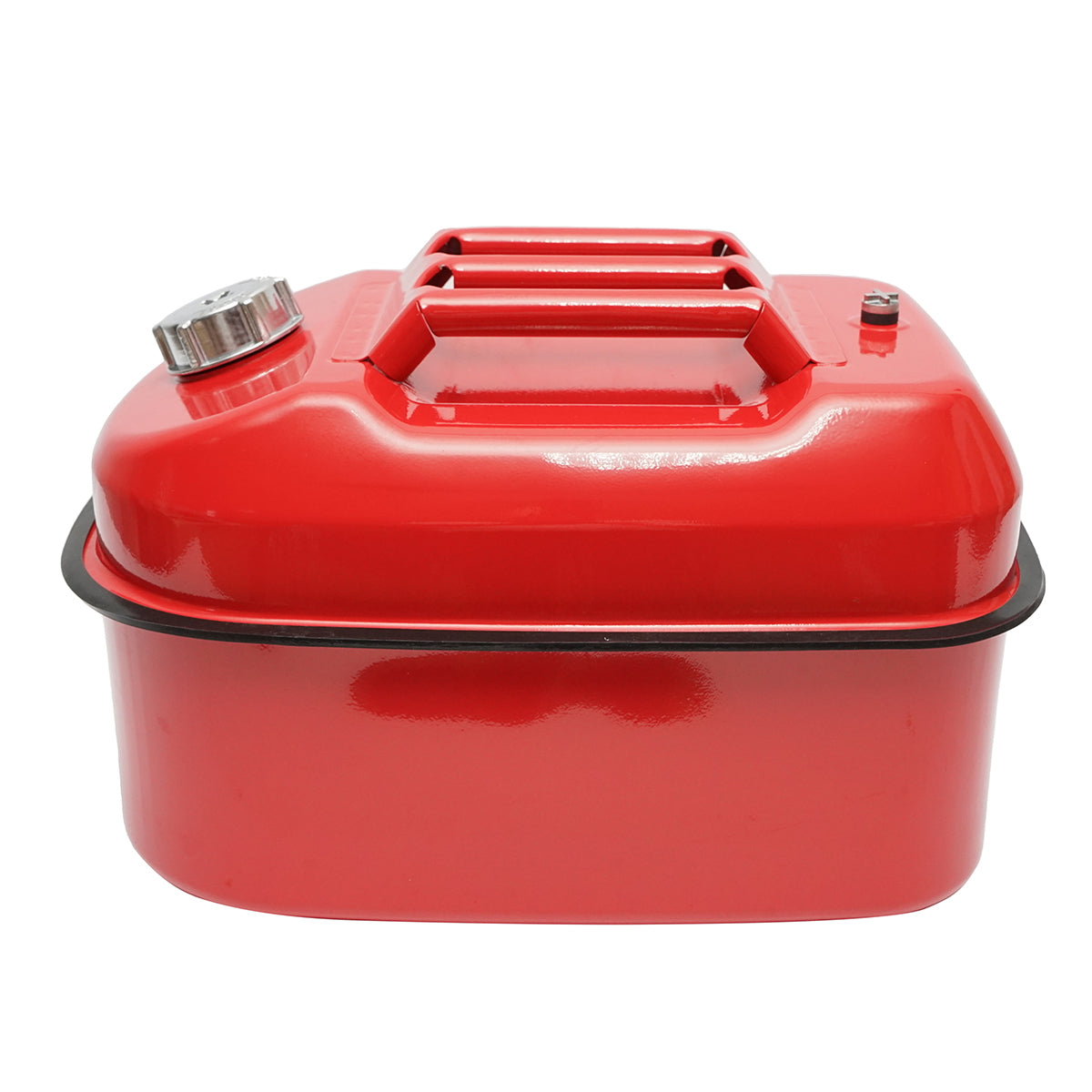 Fémtartály, vízszintes, 20L, flexibil tömlővel és csavaros kupakkal