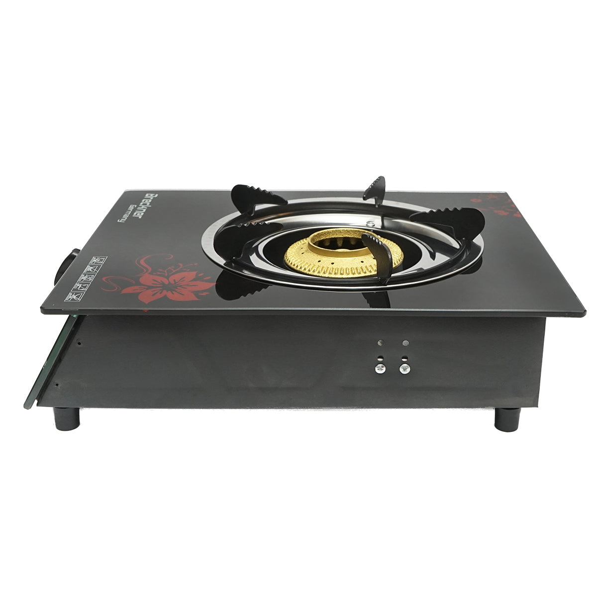 Tűzhely, öntöttvas egyégővel 3KW, edzett üveg 400x300x90mm Breckner Germany