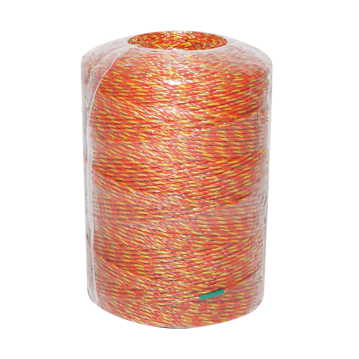 Elektromos kerítés dróttekercs, sárga-piros, 2 mm átmérő, 6×0,16 mm rozsdamentes acél betéttel, ellenállás 5,5 Ohm/m, 500 m, Bourget