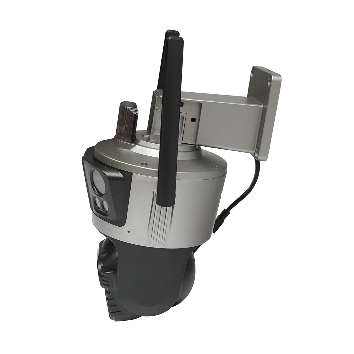 Felügyeleti kamera, 4 lencsével, 3 db 12 MP objektív, dupla CPU vezérlés, P2P WIFI 2.4GHz, PTZ, mozgásérzékelő, színes éjjellátás, AI emberi jelenlét felismerés, iCSee alkalmazás