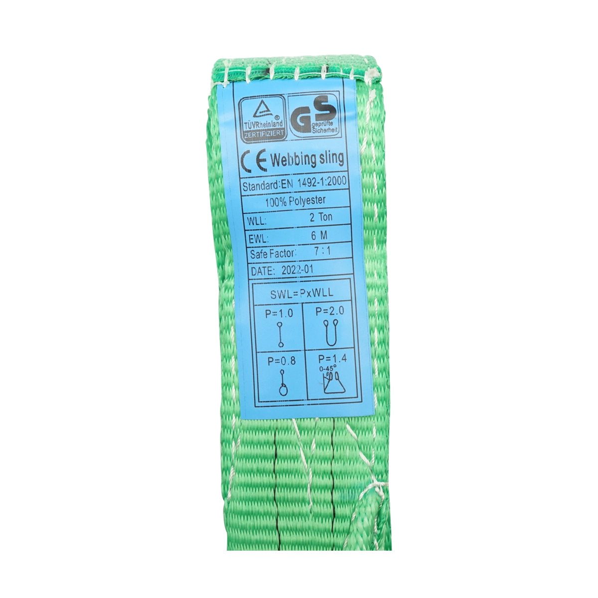 Emelőheveder, 6mx50mm, 2T, Breckner Germany