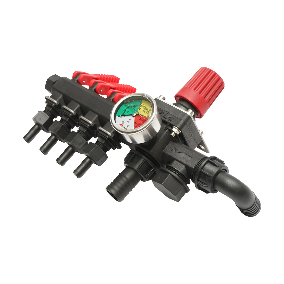 4-utas osztóegység nyomásmérővel permetezőgéphez (lengyel modell kompatibilis)