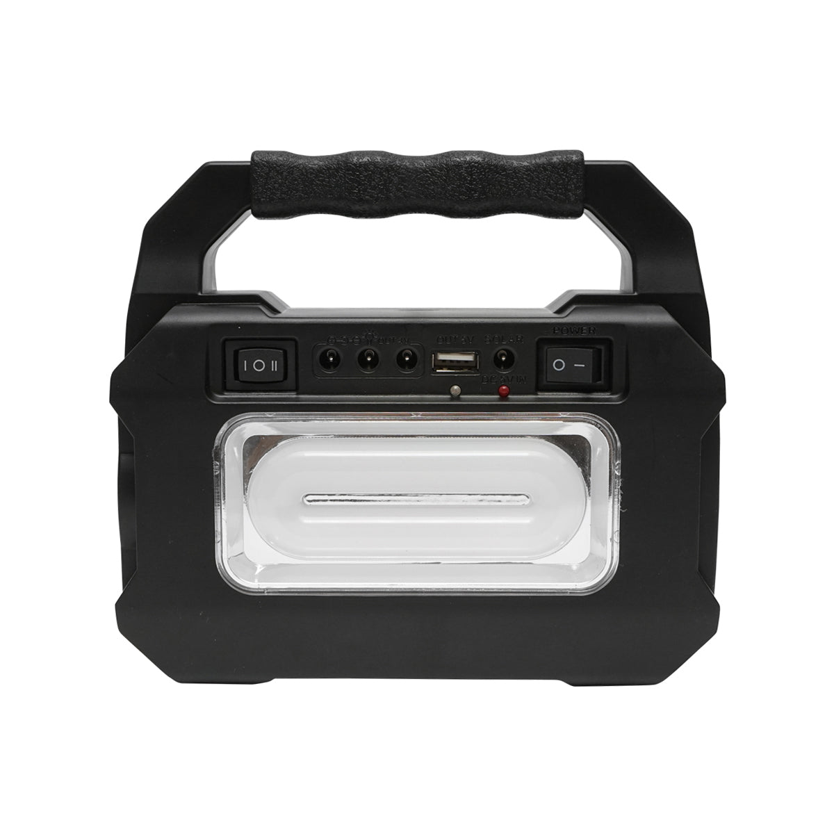 Hordozható LED világítási készlet 3 izzóval/projektorral, napelemmel és 3.7V, 4500 mAh akkumulátorral, horgászathoz, kempingezéshez, GD-8080