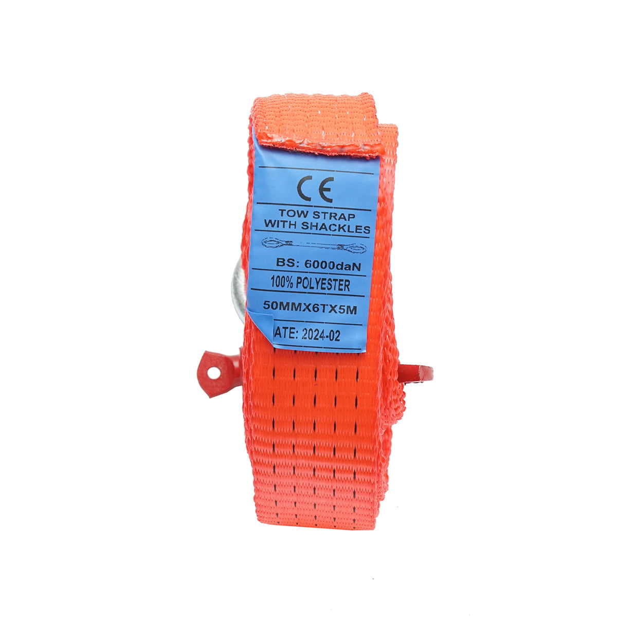 Vontatóheveder, 5mx45mm, 6T, csavarmenetes gyűrűvel, Breckner Germany