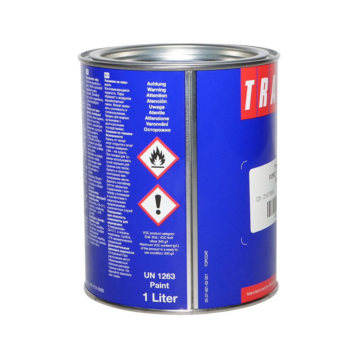 Autófesték kék, Ford típus, 1L, Tractol