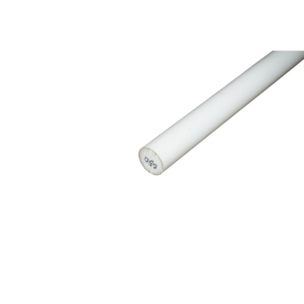 Teflon (PTFE), politetrafluoretilén fehér rúd, 1000x50mm, 4.51 kg