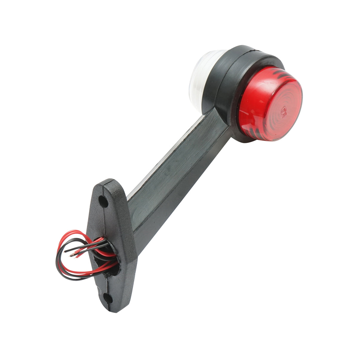 Oldalsó helyzetjelző LED/NEON lámpa, piros-fehér, 12V–24V, Breckner Germany