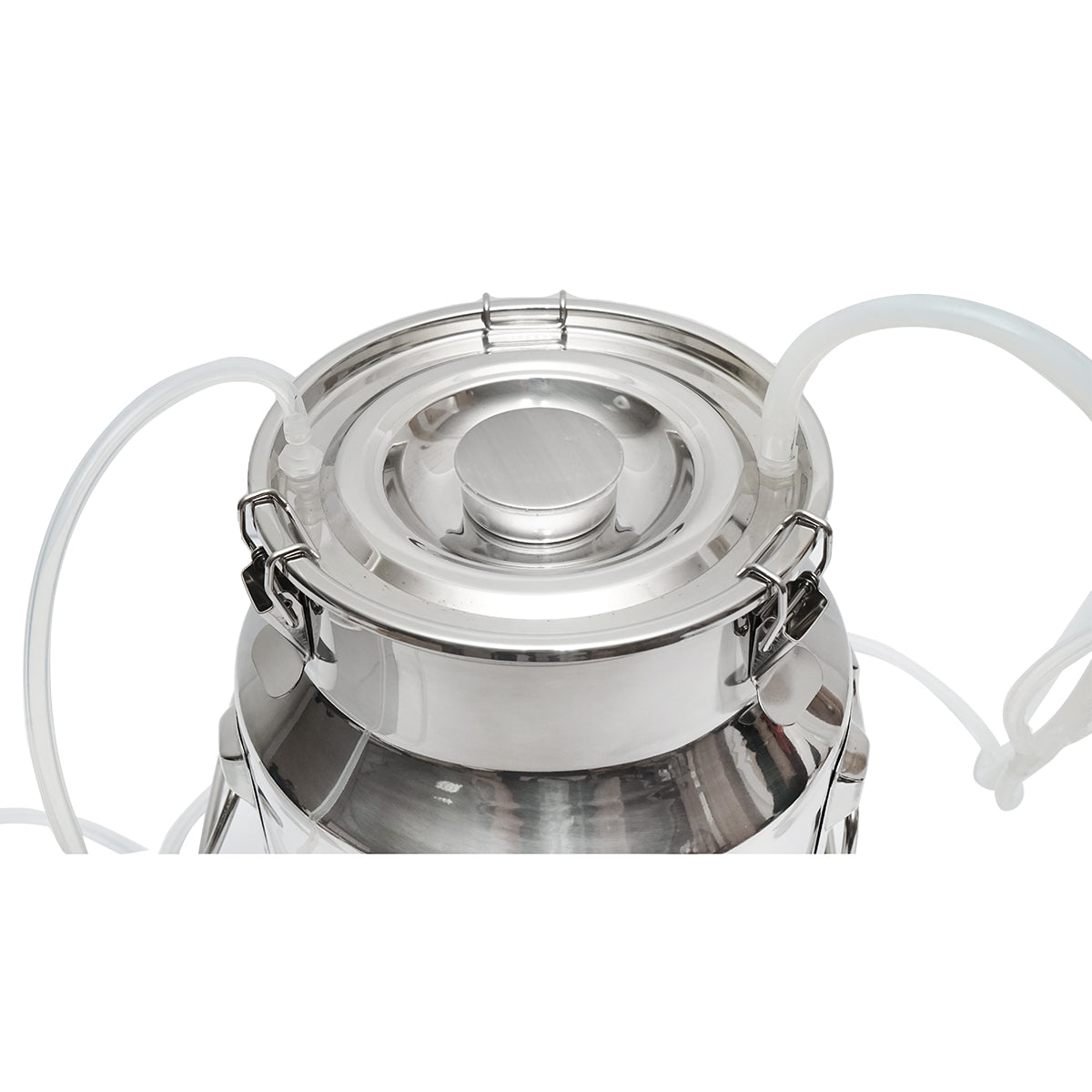 Hordozható fejőgép 1 fejési egységgel és 14 literes rozsdamentes acéltartállyal kecskék és juhok számára