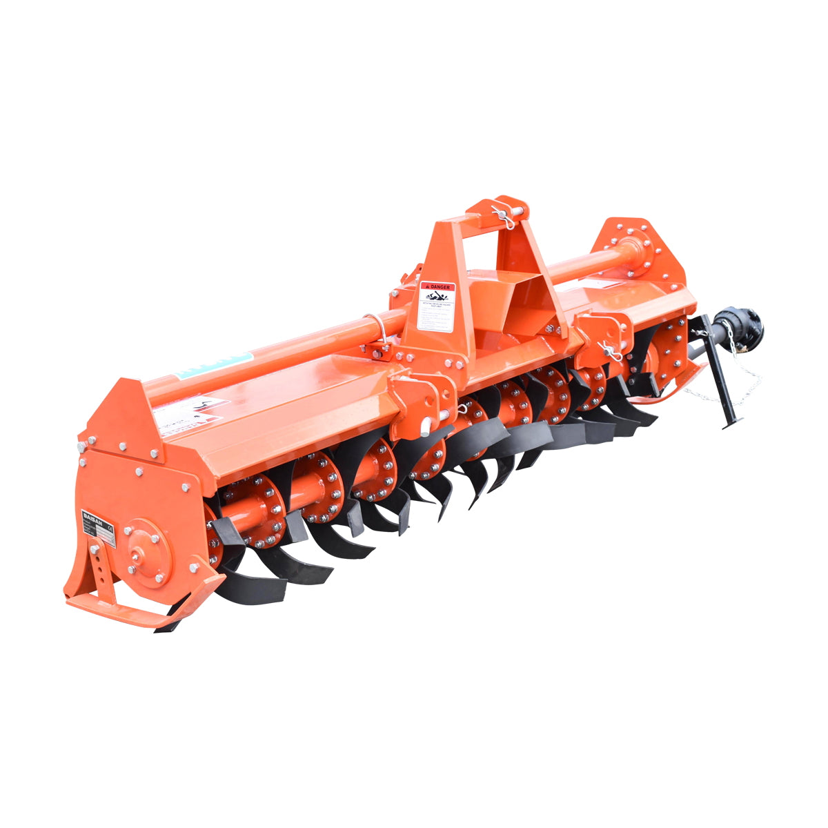 TS81 szárzúzó hárompontos felfüggesztéssel, kardánnal, 55–75 LE szükséglet, 2 m munkaszélesség, 12–16 cm mélység, 54 késsel, Baisan