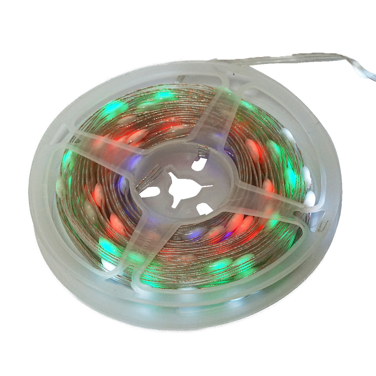 LED szalag napelemes, 5V, 10 m, távirányítóval, RGB+IC, IP65, Breckner Germany