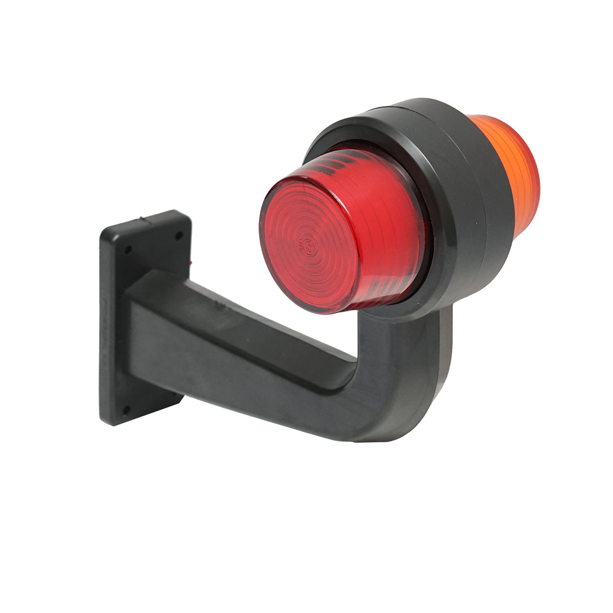 Oldalsó LED helyzetjelző lámpaszett, karral, 12–24V, sárga-piros, FR0158, Breckner Germany