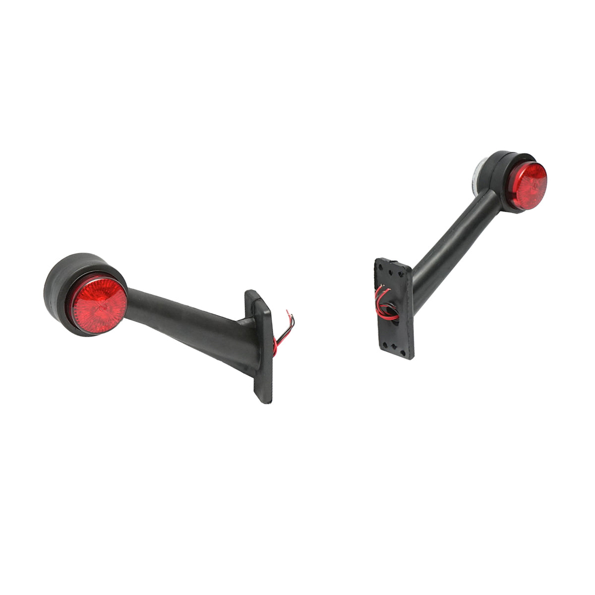 Oldalsó LED helyzetjelző lámpa, 12/24V, piros-fehér, Breckner Germany