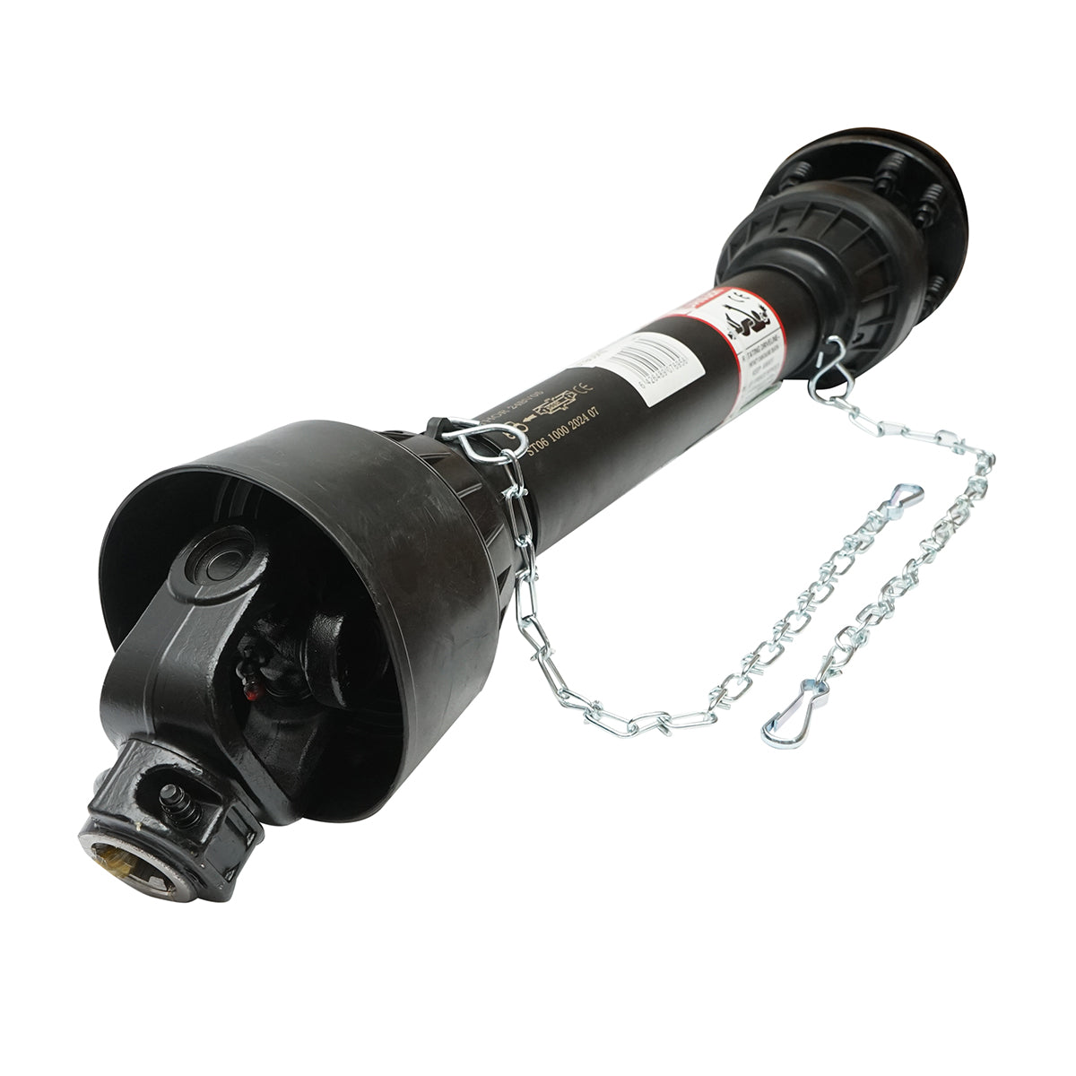 Kardántengely 1000 mm, S6 T6, kéttárcsás kuplunggal, kereszt 30,2x92 mm, csillag alakú csővel, 1 3/8" Z=6, rotációs kapához