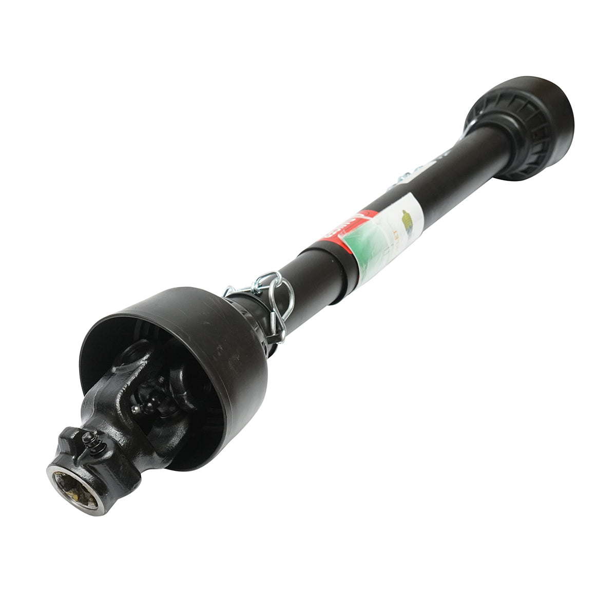 Kardántengely 850 mm, T2, kereszt 23,8x61,3 mm, háromszög alakú csővel, 1 3/8" Z=6