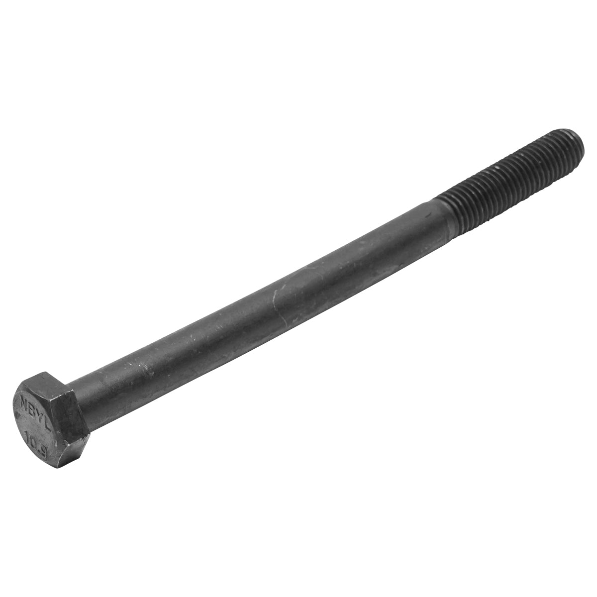 10 db-os készlet fekete hatlapfejű csavar DIN 931 M18x240 mm G10.9