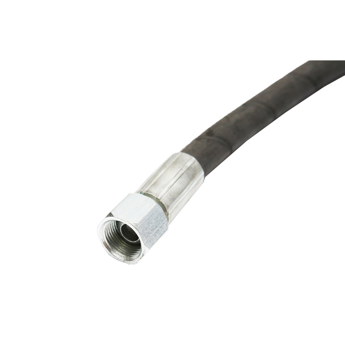 Magasnyomású tömlő 2SN DN10, menetes csatlakozókkal, 2500 mm hosszú