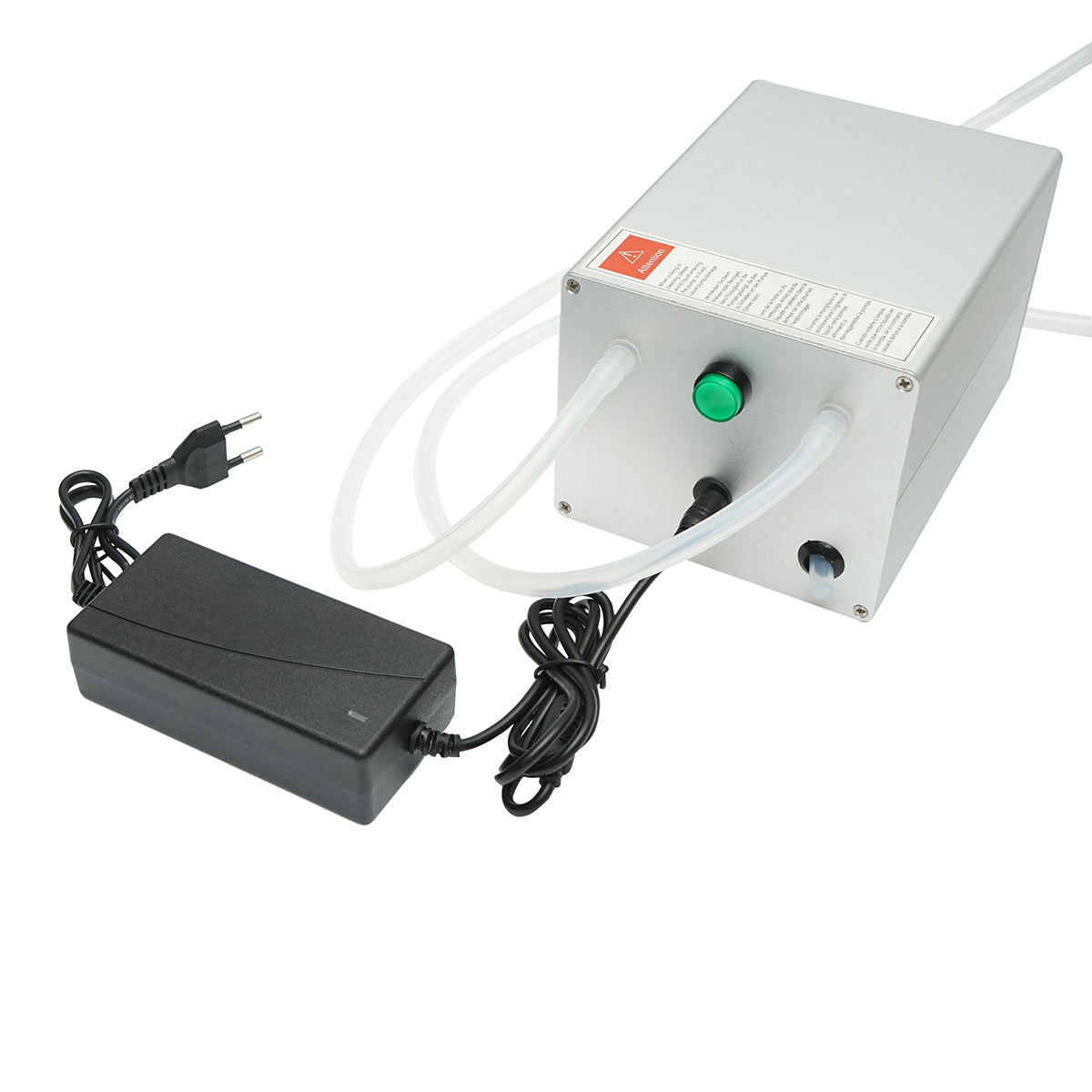 Hordozható fejőgép, 60 W, 1 állásos, tehenekhez, 7 literes rozsdamentes acél tartállyal