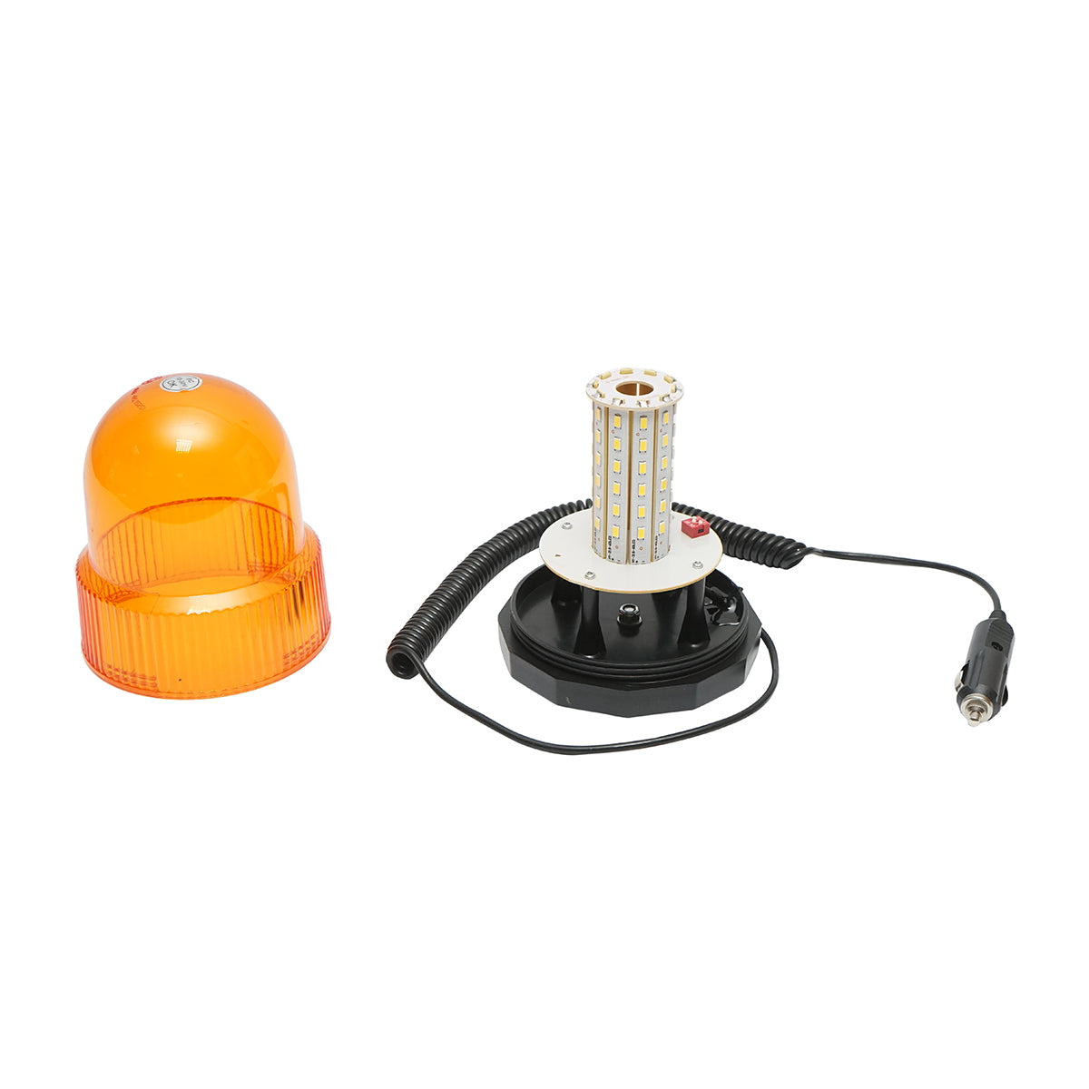 LED villogó, 12–24V, mágneses talppal, IP65