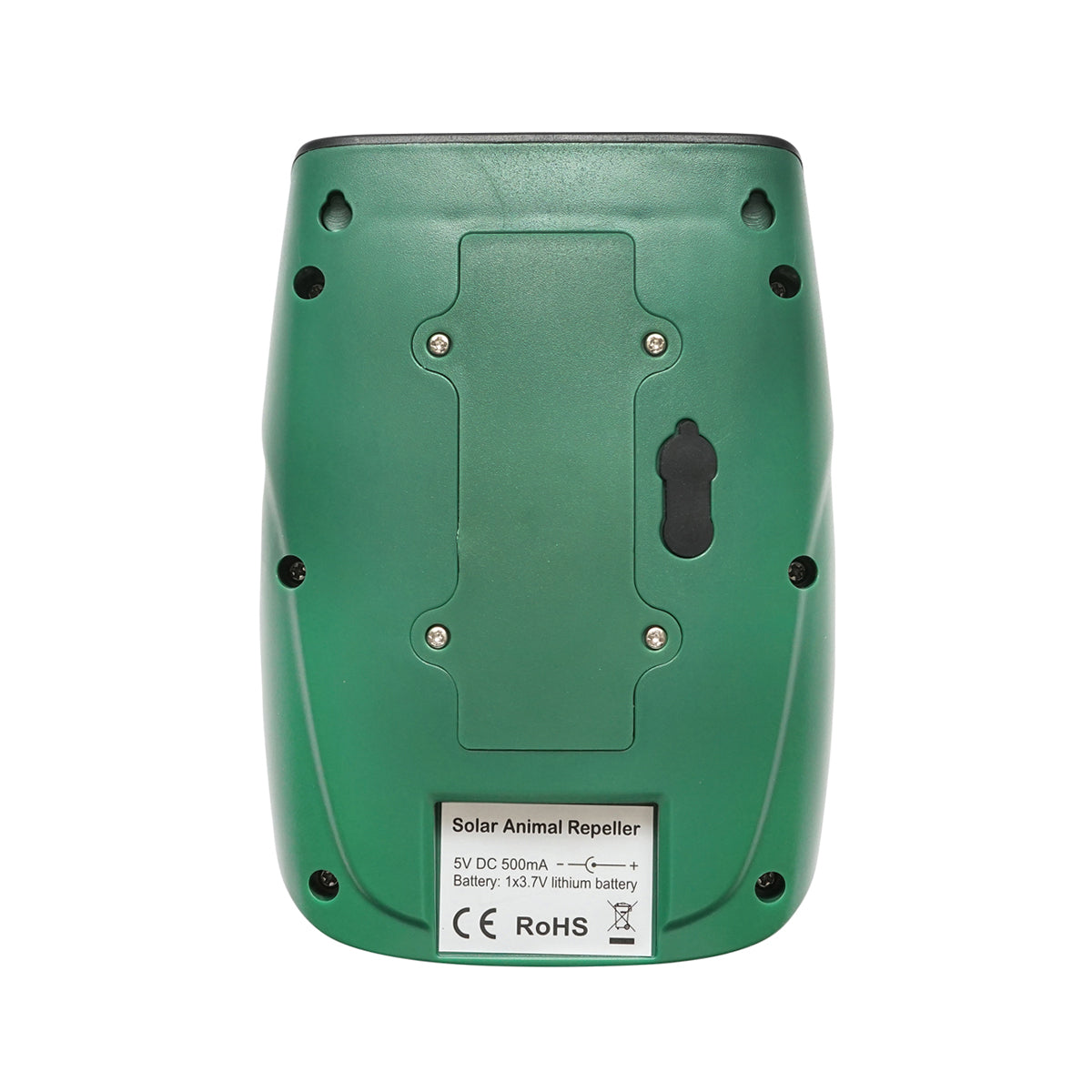 Napelemes készülék mozgásérzékelővel, ultrahanggal és fénnyel kutyák, macskák, rókák, madarak elriasztására, Baisan