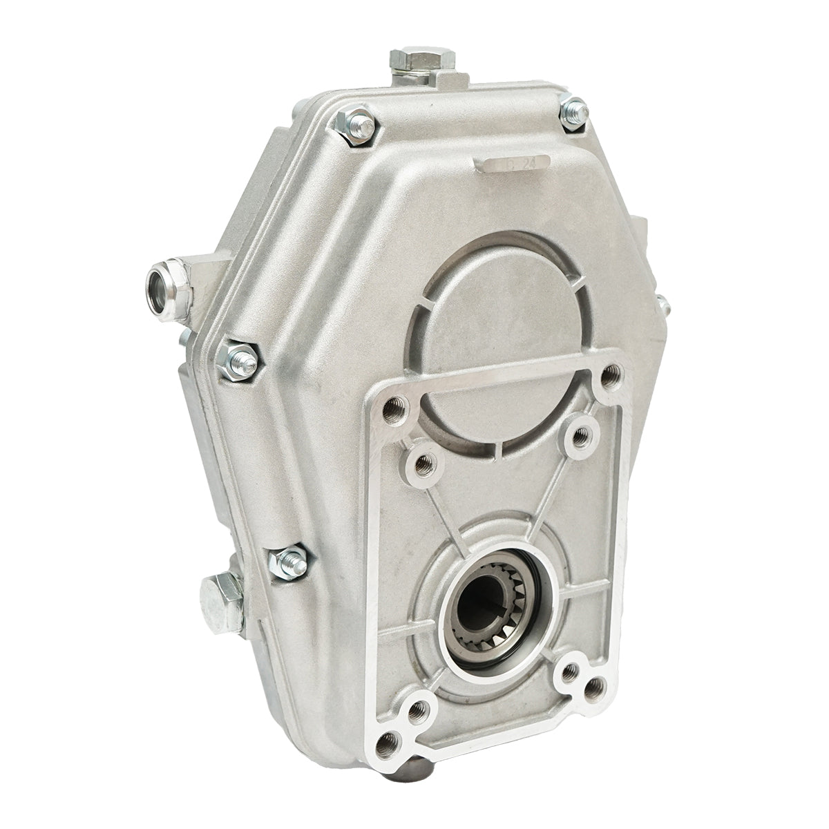 Fordulatszám-növelő alumíniumból, KM7001, apa típus, szabványos traktor tengelyprofilhoz, Z=6, 1 3/8", DIN 9611