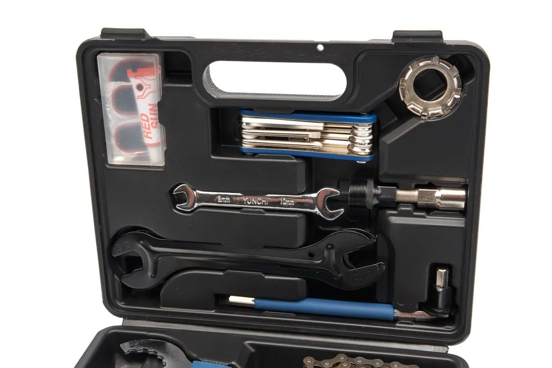 KERÉKPÁRJAVÍTÓ SZERSZÁMKÉSZLET 18 DB HBM