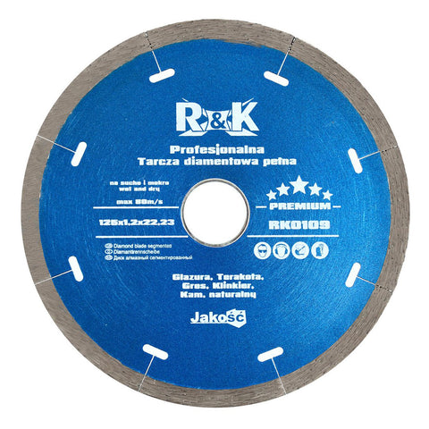 GYÉMÁNTOZOTT VÁGÓTÁRCSA R&K PRÉMIUM 125MMX5X1.4X22.2MM