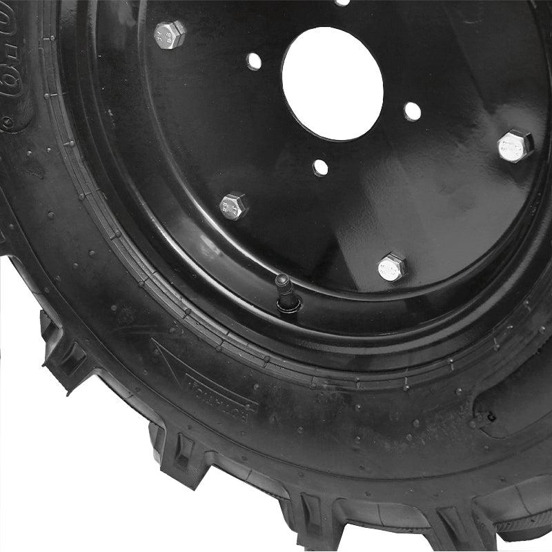 Komplett kerék 600/12, R1, bütykös, 10PR, fekete felnivel