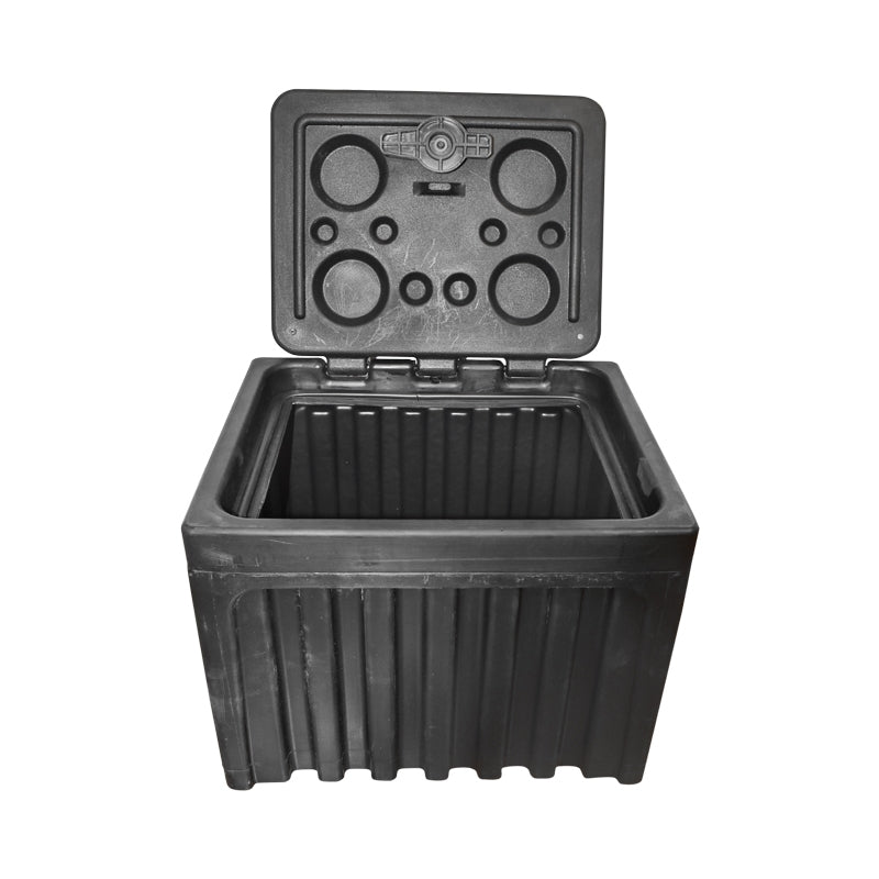 SZERSZÁMOSLÁDA ÁLLVÁNY NÉLKÜL, FEKETE MŰANYAG 380X400X500 MM BRECKNER GERMANY