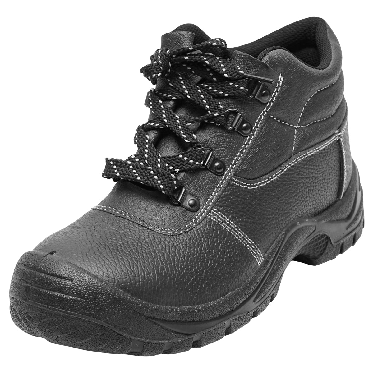 Védőbakancs, 46-os méret, acél lábujjvédővel és talplemezzel, típus: 5001