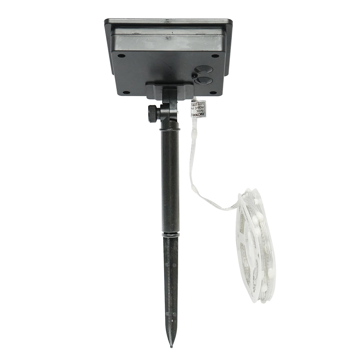 LED szalag napelemes, 5V, 5 m, távirányítóval, RGB+IC, IP65, Breckner Germany