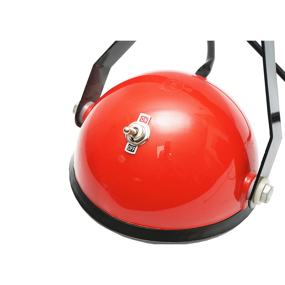 Reflektor lámpa állvánnyal, izzóval, kapcsolóval és fénynövelő lencsével