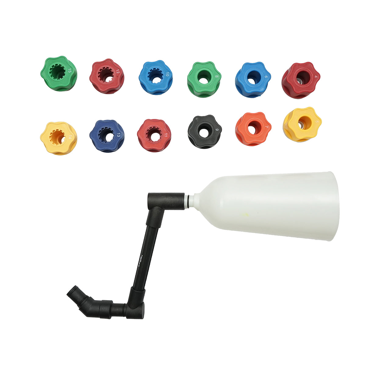 TÖLCSÉR KÉSZLET ADAPTERREL 15 DB OLAJCSERÉHEZ BRECKNER GERMANY