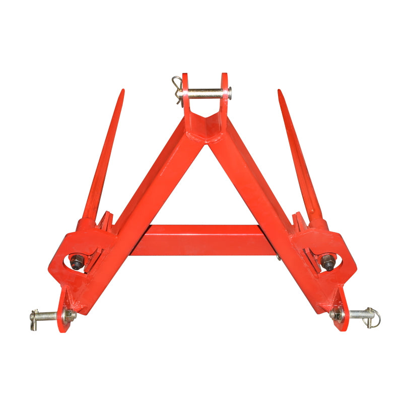 Kéttüskés hátsó bálavilla, 33 kg, 800 mm tüskék